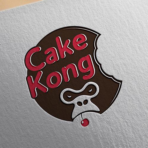 Логотип и фирменный стиль кафе "Cake Kong"